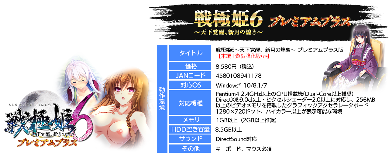 戦極姫6プレミアムプラス詳細